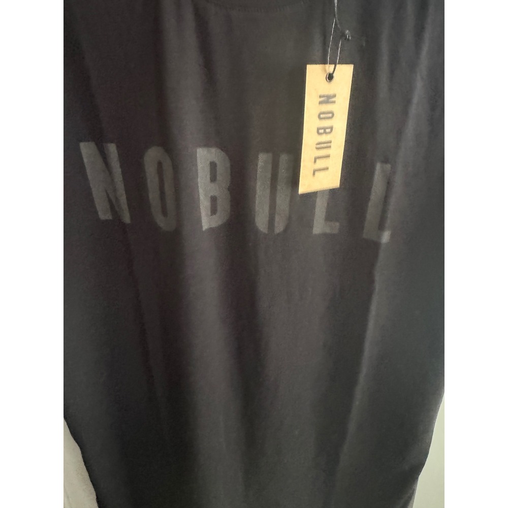 NOBULL Mens Black Graphic Short Sleeve Training Tee Shirt Size Medium NWT